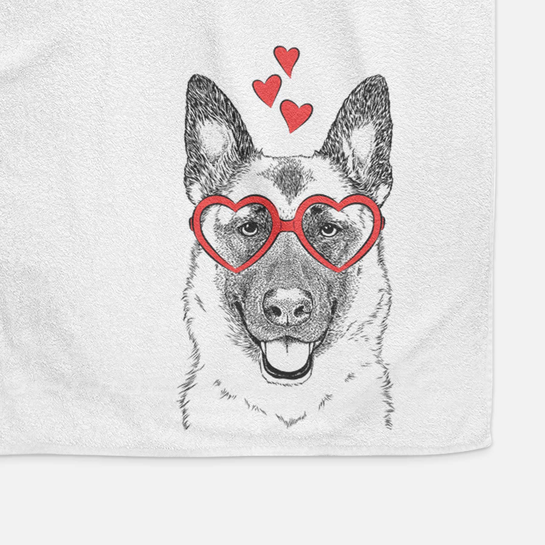 Trooper the German Shepherd Decorative Hand Towel