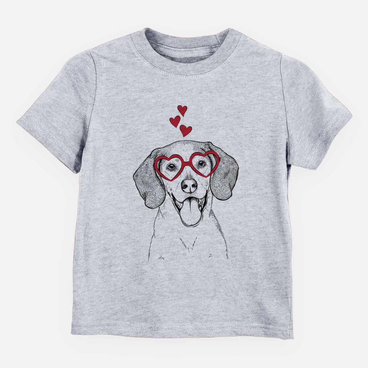 Valentine Trooper the Hound Mix - Kids/Youth/Toddler Shirt