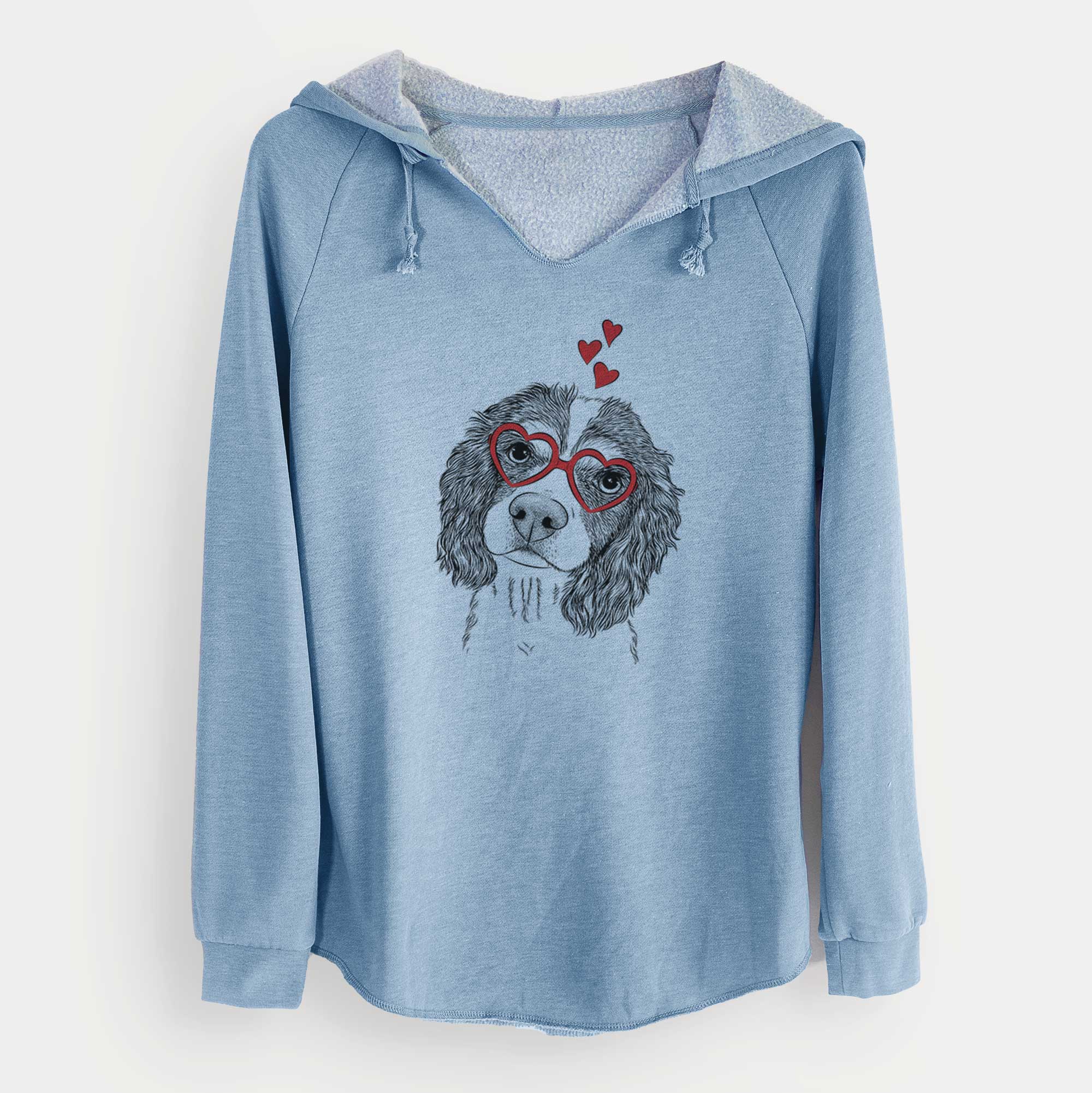 Valentine Truman the Cavalier King Charles Spaniel - Cali Wave Hooded Sweatshirt