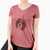 Valentine Truman the Cavalier King Charles Spaniel - Women's V-neck Shirt