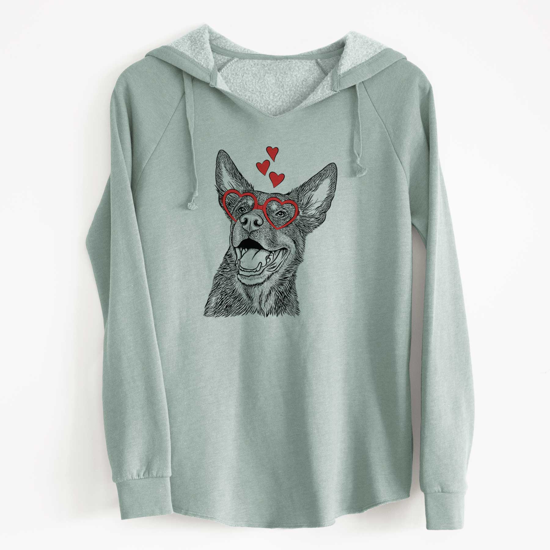 Valentine Tucker the Australian Kelpie - Cali Wave Hooded Sweatshirt