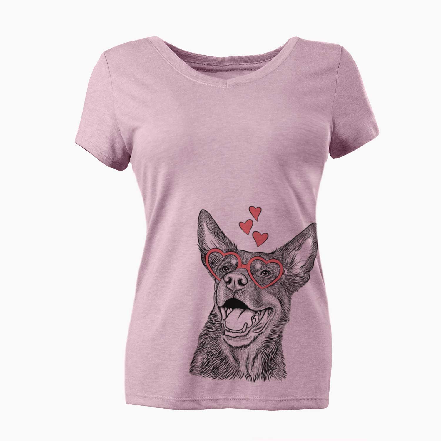 Tucker the Australian Kelpie - Women's V-neck Shirt