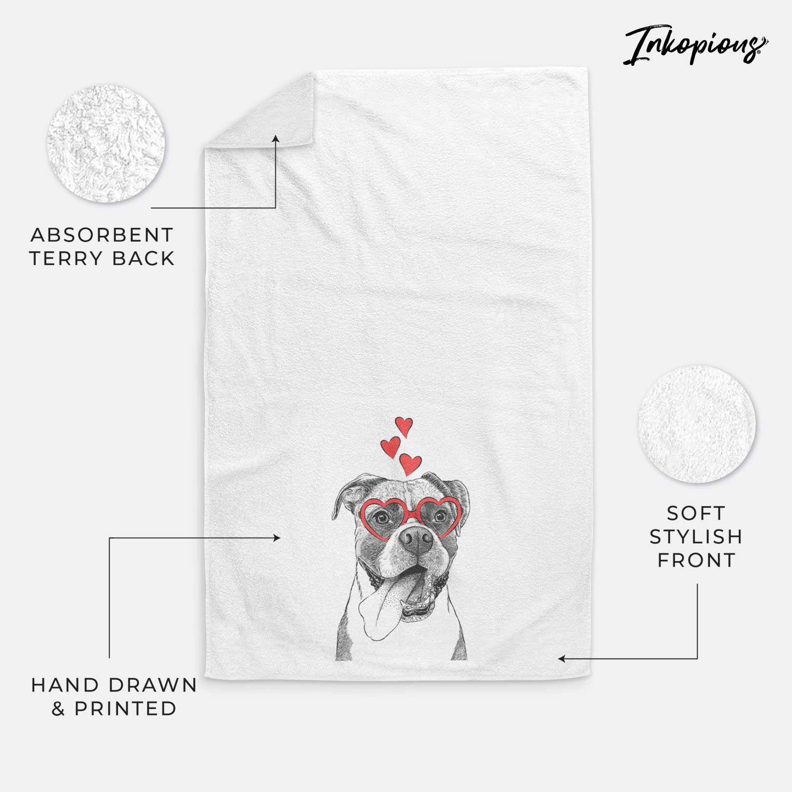 Tuckeroo the Boxer Decorative Hand Towel