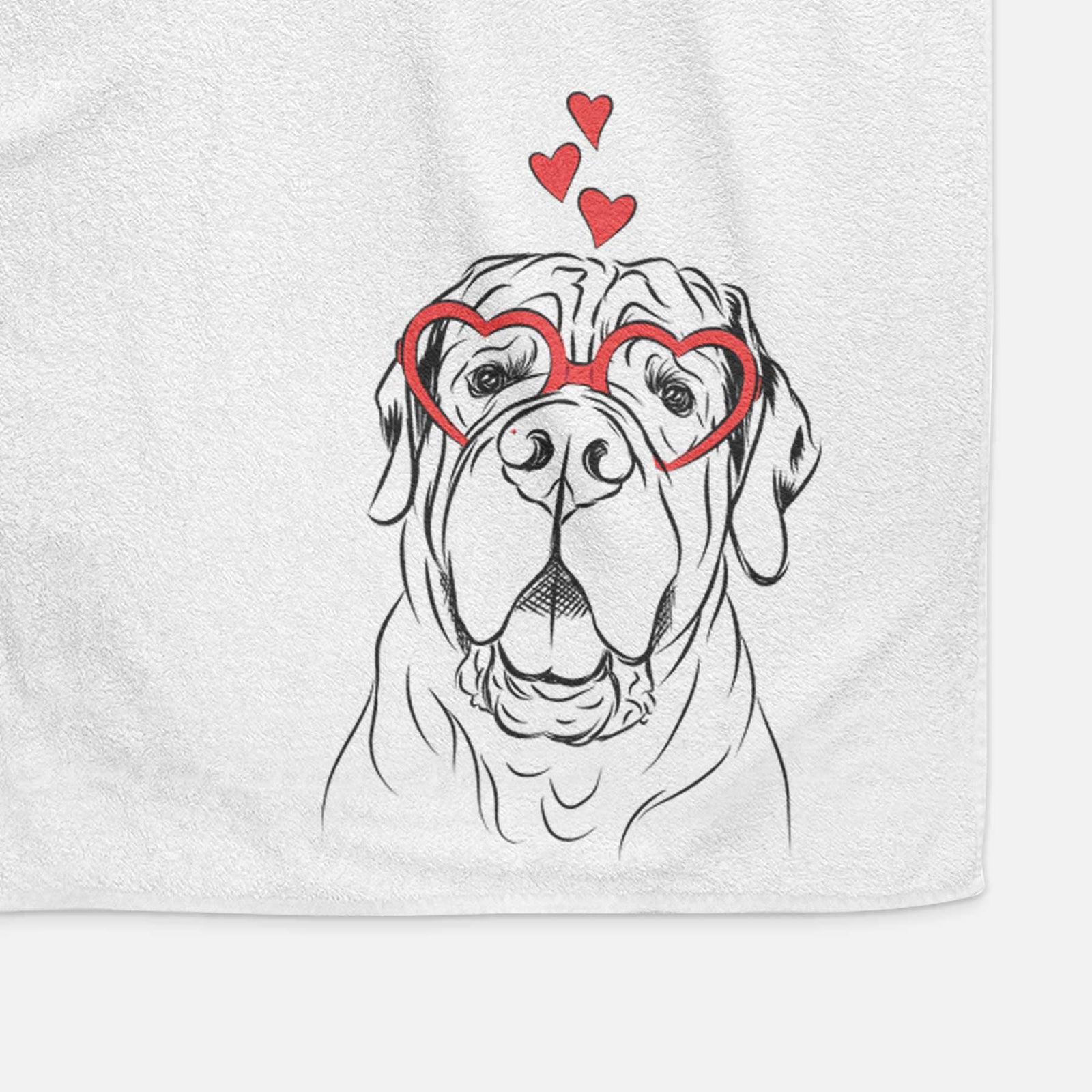 Tufton the English Mastiff Decorative Hand Towel