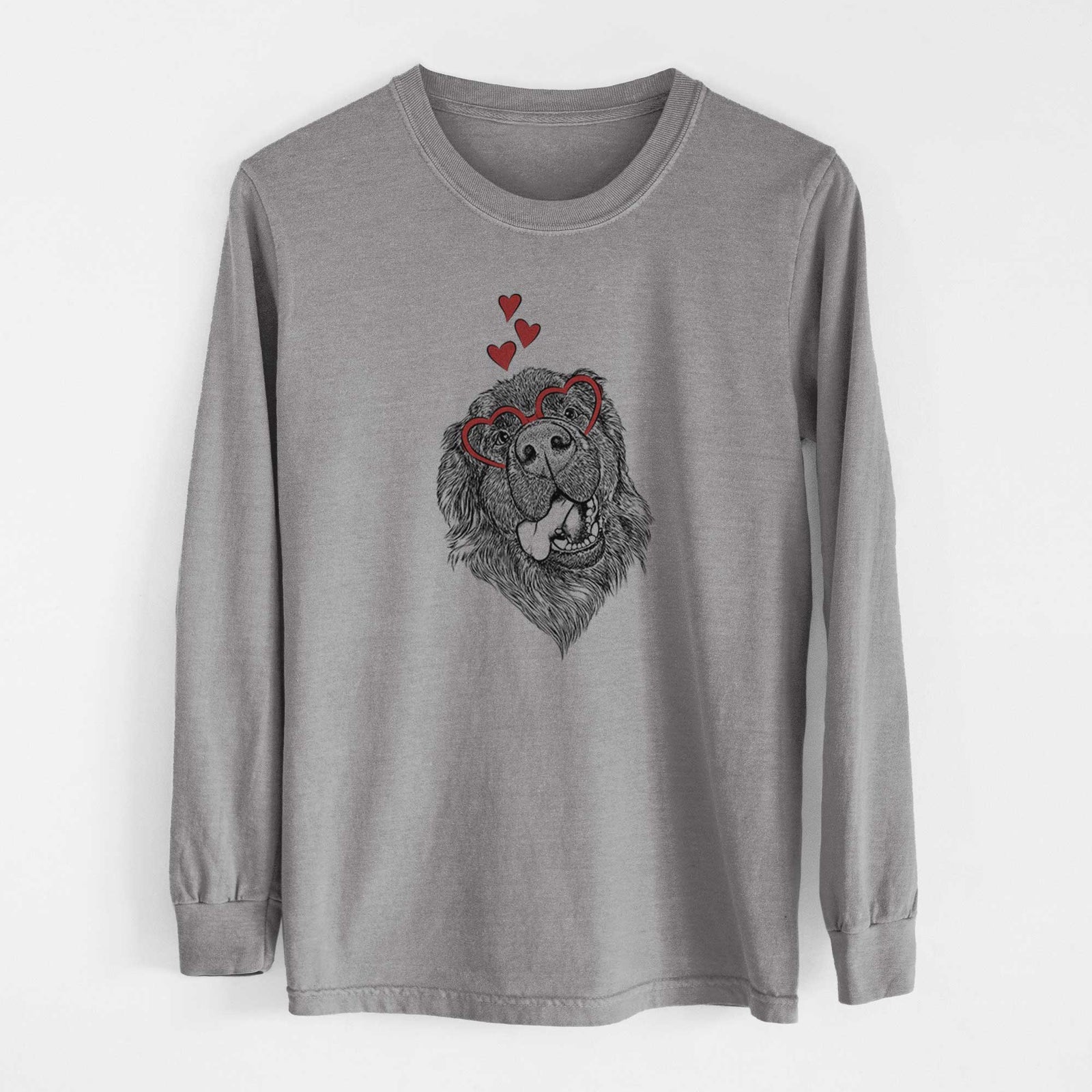 Valentine Tuna the Newfoundland - Heavyweight 100% Cotton Long Sleeve