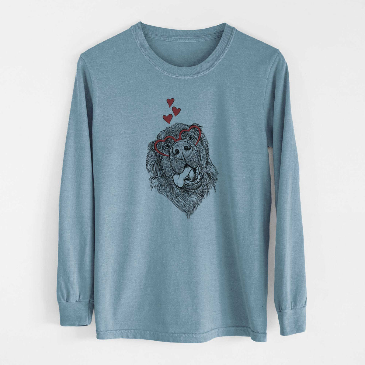 Valentine Tuna the Newfoundland - Heavyweight 100% Cotton Long Sleeve
