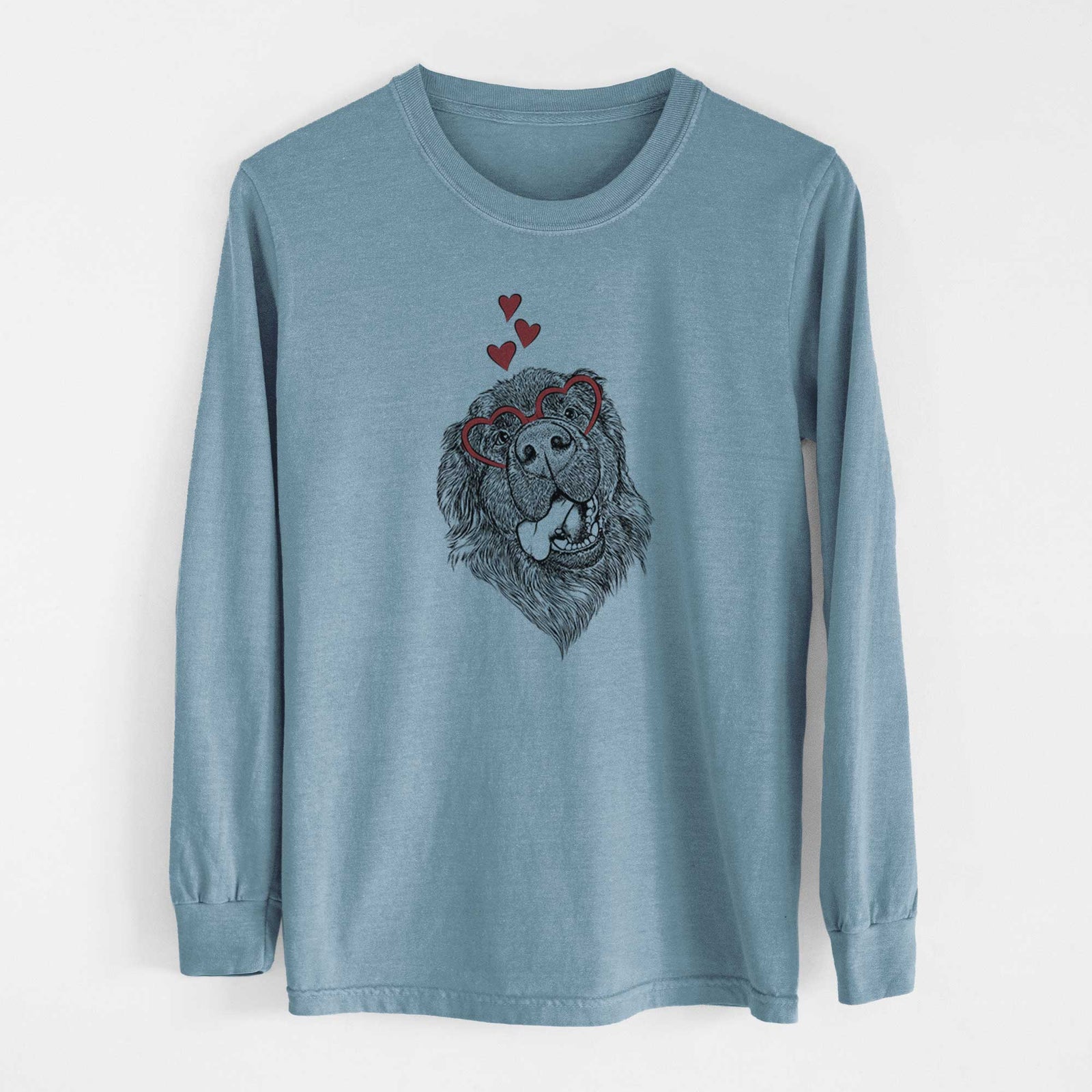 Valentine Tuna the Newfoundland - Heavyweight 100% Cotton Long Sleeve