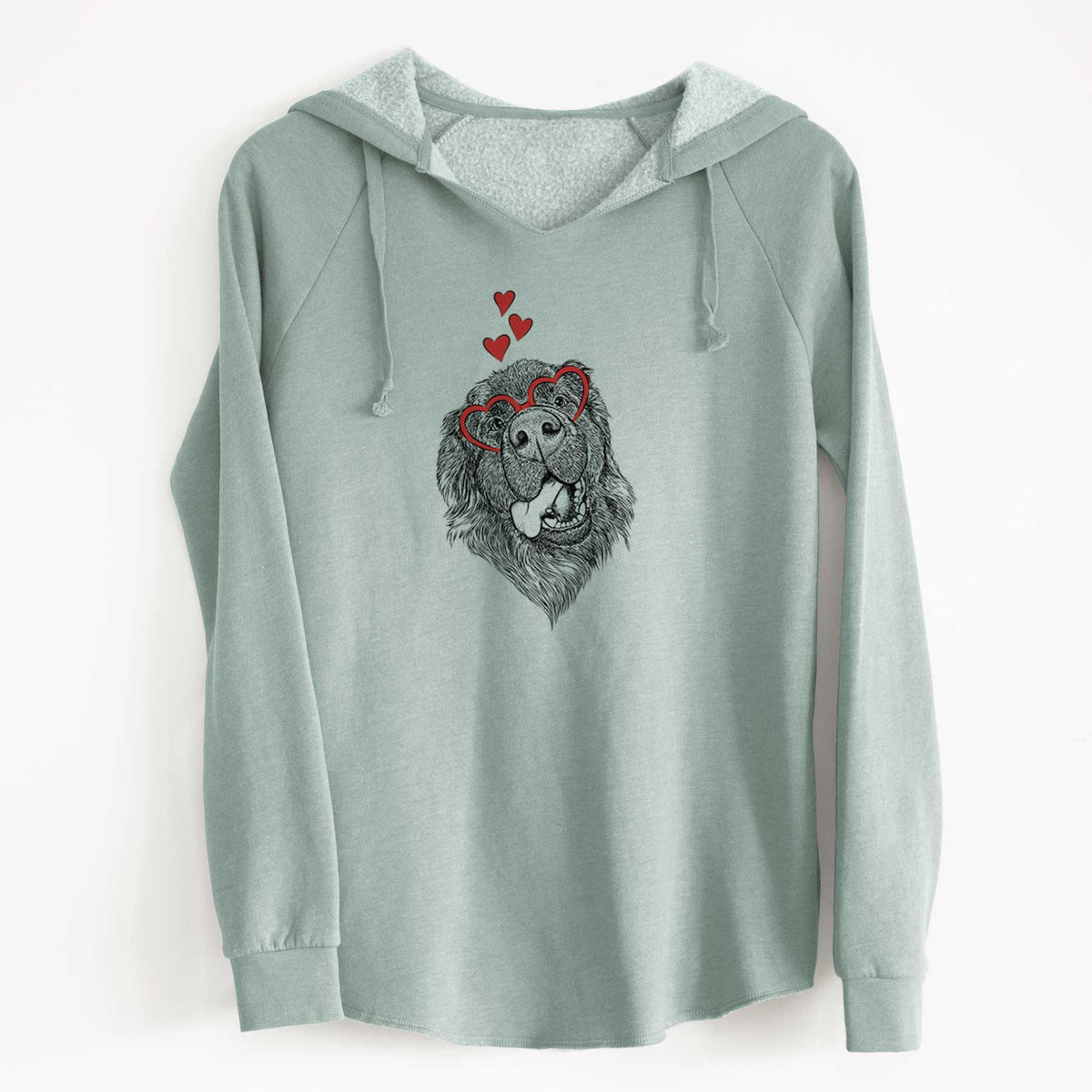 Valentine Tuna the Newfoundland - Cali Wave Hooded Sweatshirt