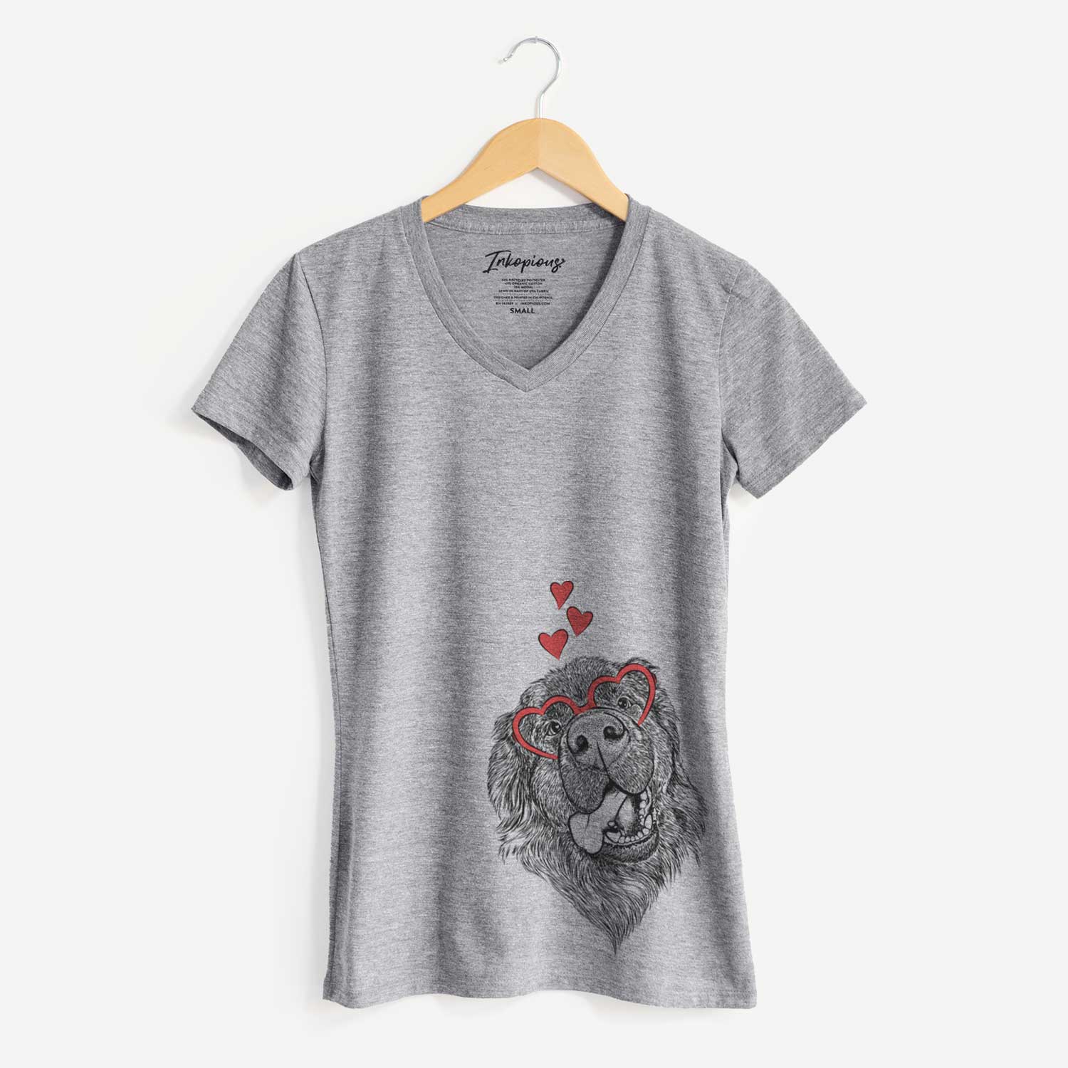 Valentine Tuna the Newfoundland - Women's V-neck Shirt
