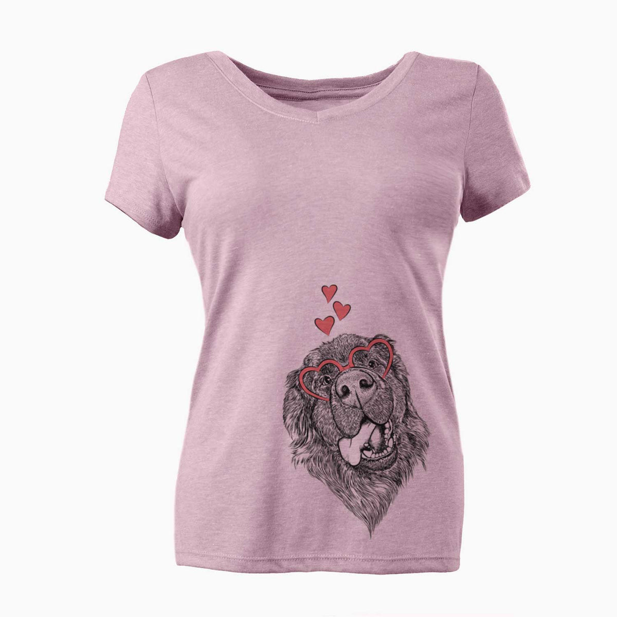Valentine Tuna the Newfoundland - Women's V-neck Shirt