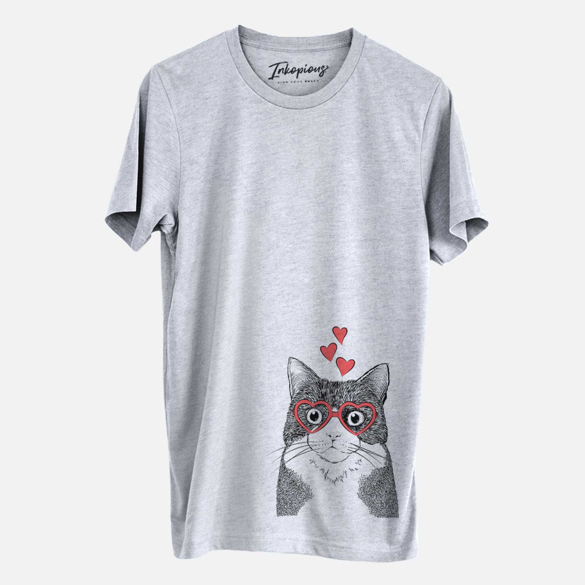 Valentine Tux the Tuxedo Cat - Unisex Crewneck