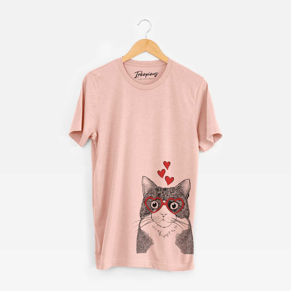 Valentine Tux the Tuxedo Cat - Unisex Crewneck