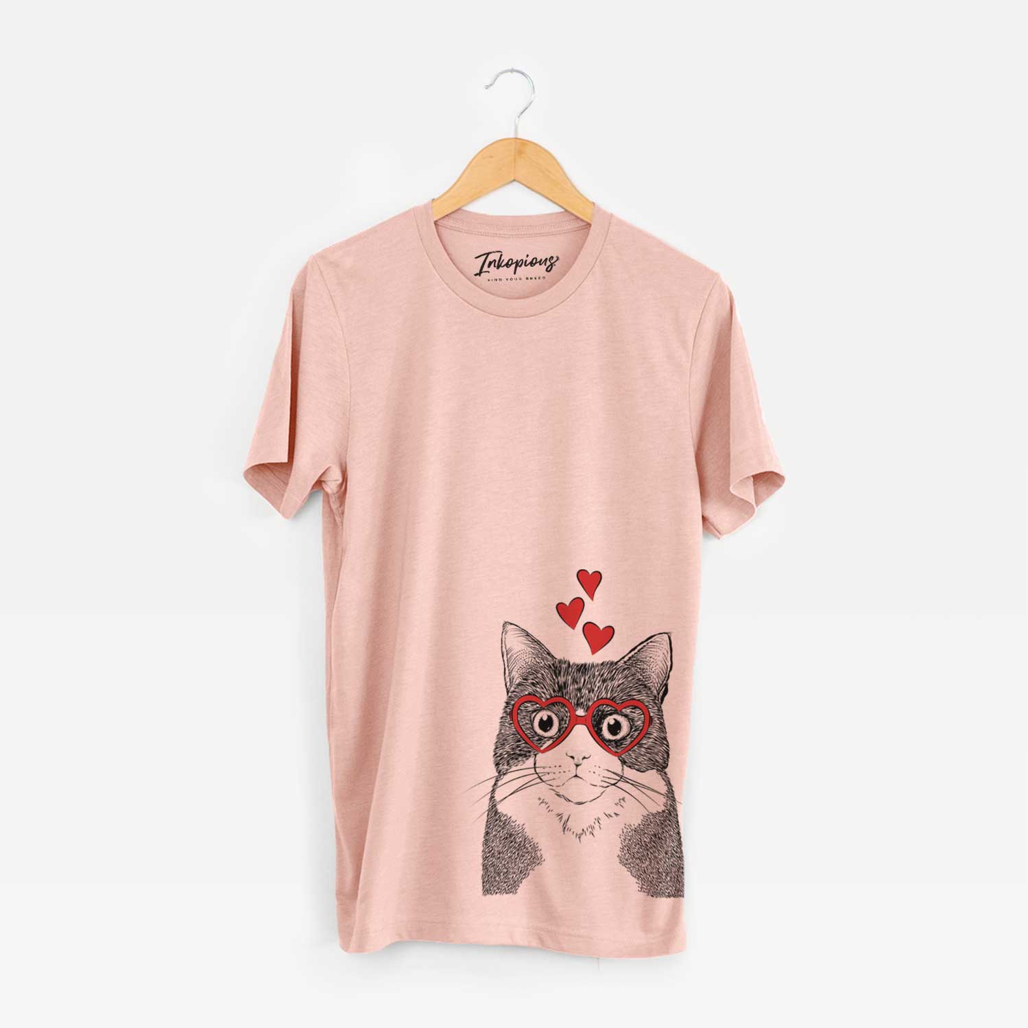 Valentine Tux the Tuxedo Cat - Unisex Crewneck