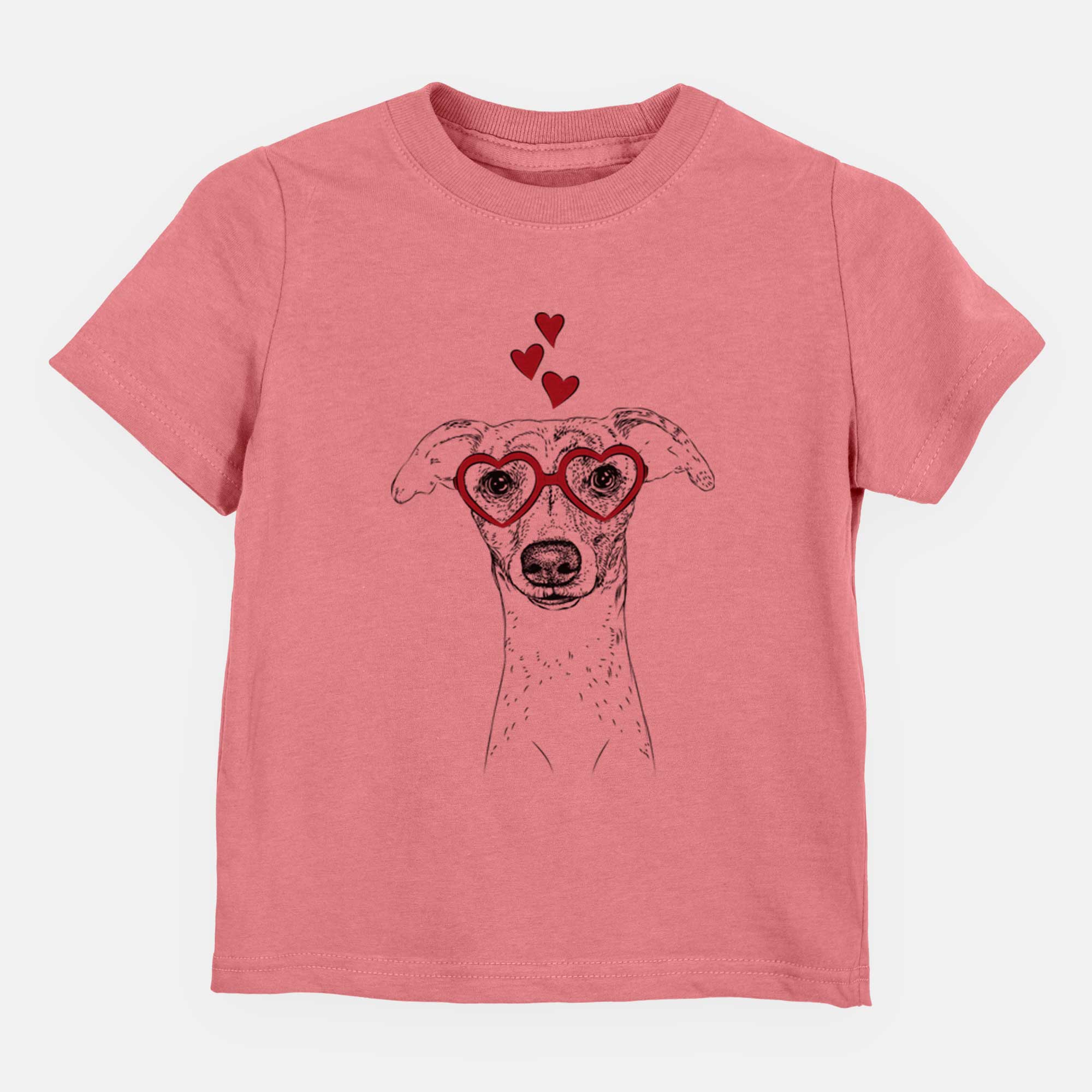 Valentine Twiggy the Whippet - Kids/Youth/Toddler Shirt