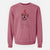 Valentine Tyke the English Bulldog - Unisex Pigment Dyed Crew Sweatshirt