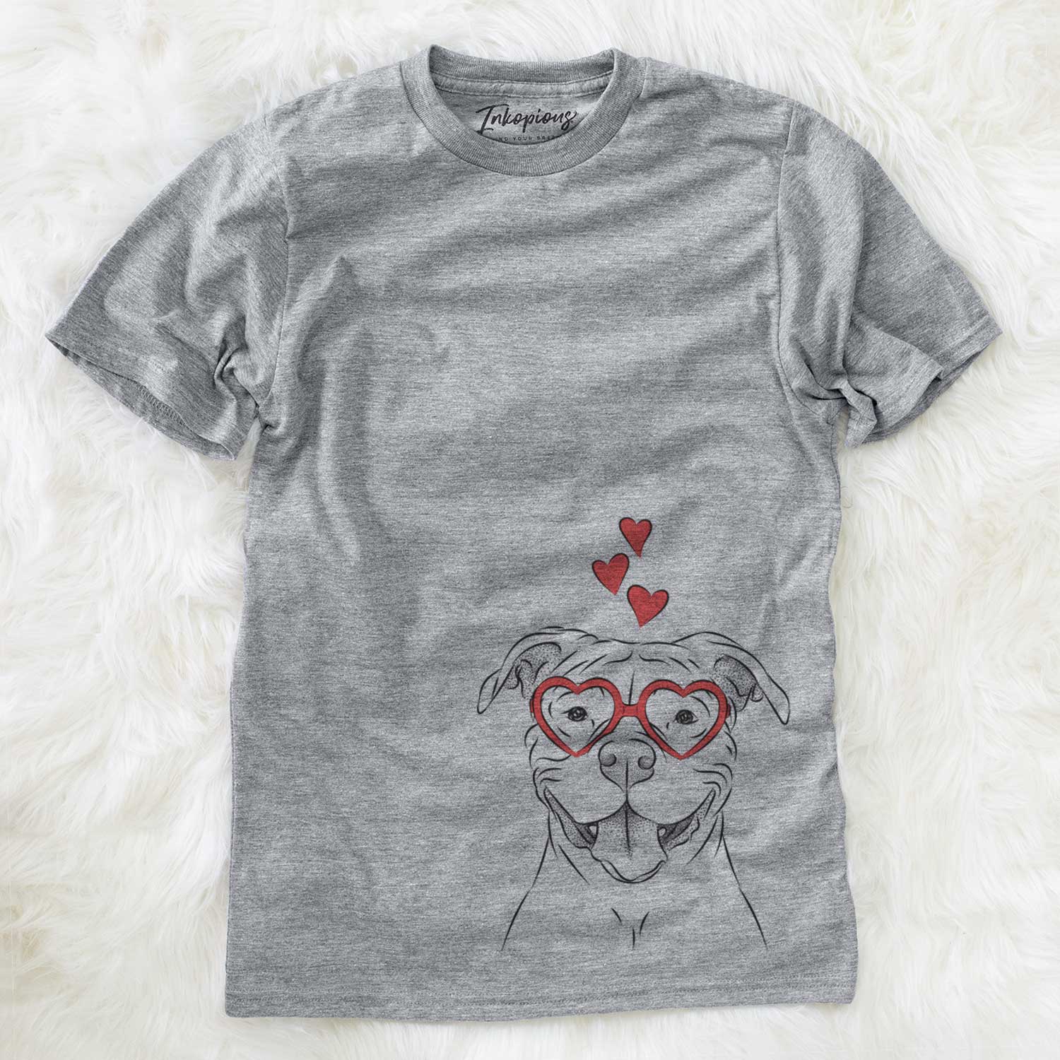 Valentine Tyson the American Bulldog - Unisex Crewneck