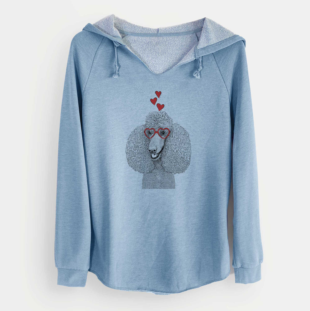 Valentine Uncle Tucker the Poodle - Cali Wave Hooded Sweatshirt