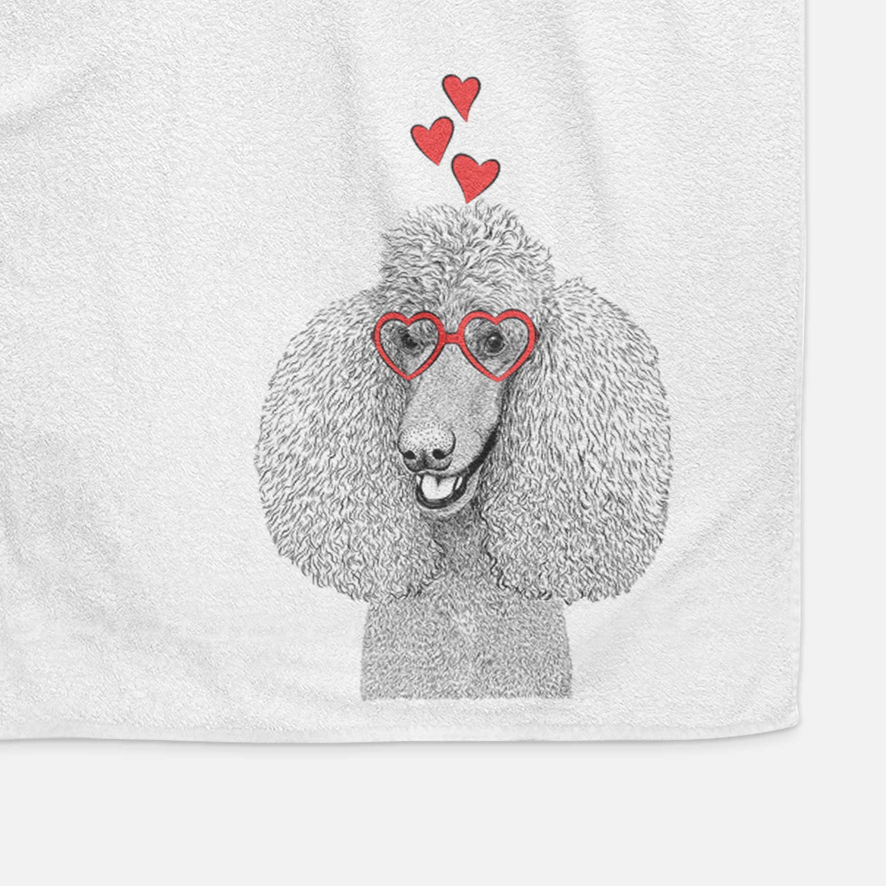 Uncle Tucker the Poodle Decorative Hand Towel