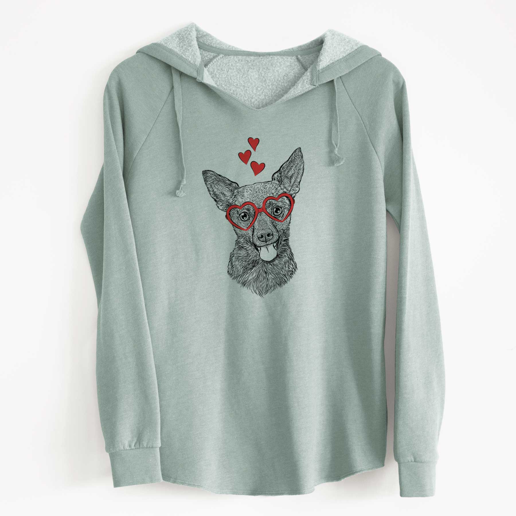 Valentine Ursa the Mixed Breed - Cali Wave Hooded Sweatshirt