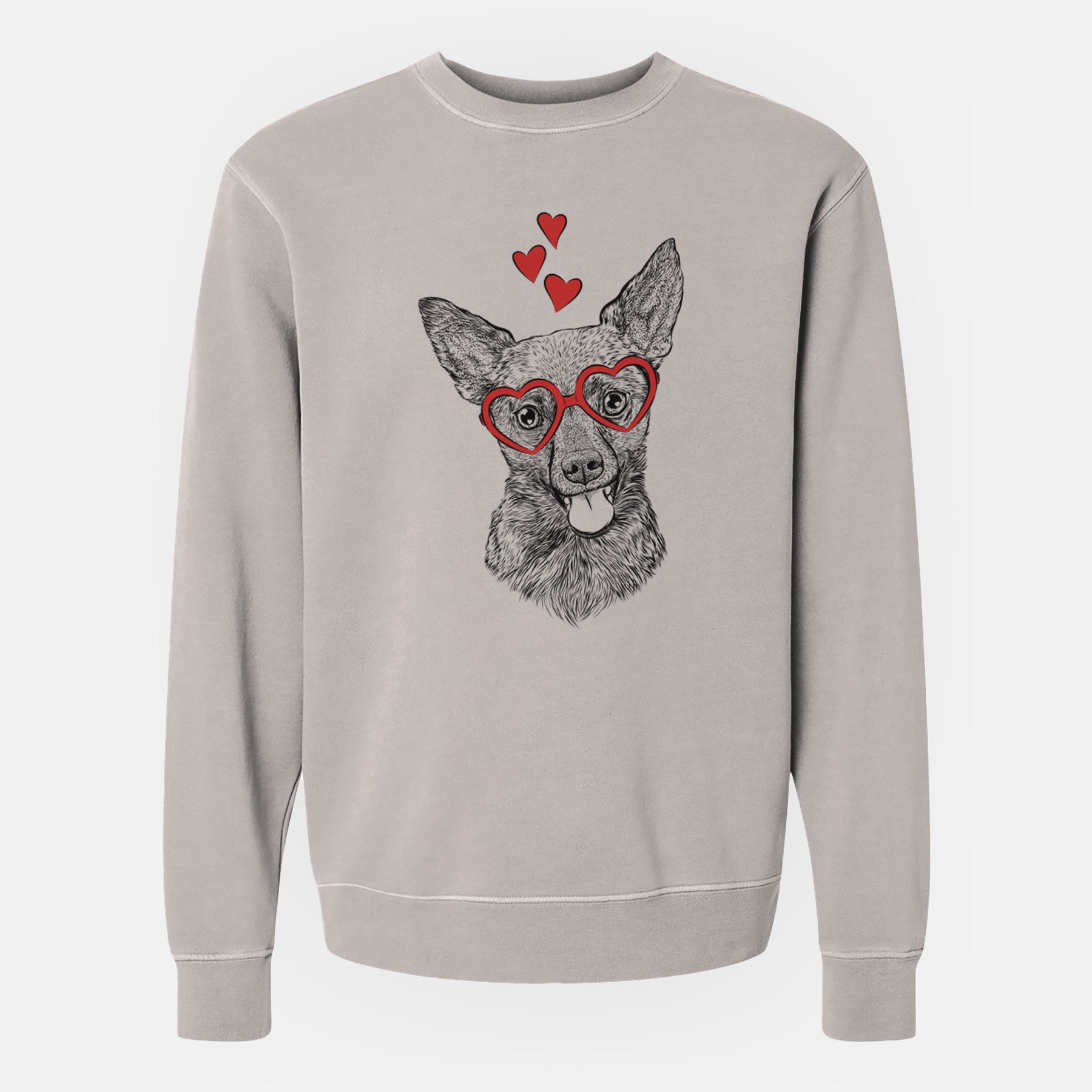 Valentine Ursa the Mixed Breed - Unisex Pigment Dyed Crew Sweatshirt