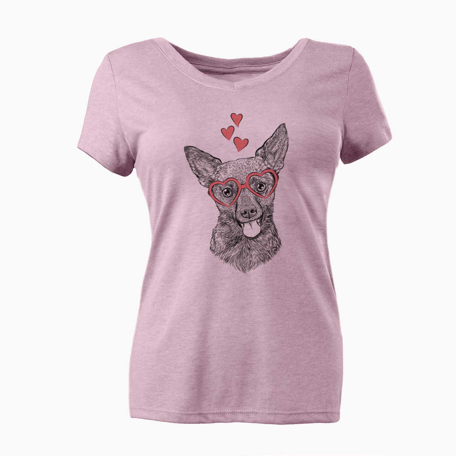 Valentine Ursa the Mixed Breed - Women's V-neck Shirt