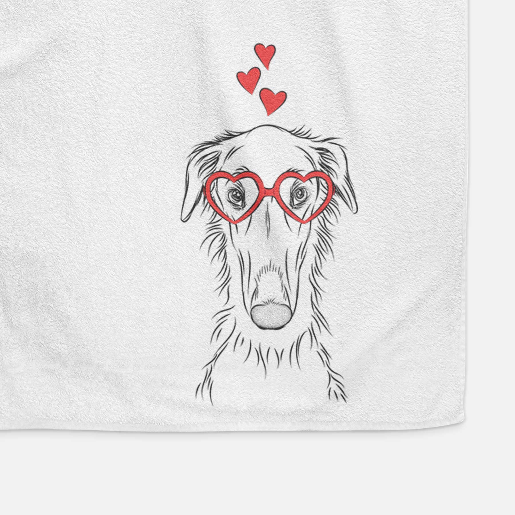 Vaughn the Borzoi Decorative Hand Towel