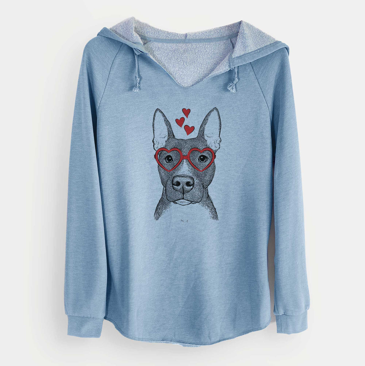 Valentine Violet the Pitbull - Cali Wave Hooded Sweatshirt