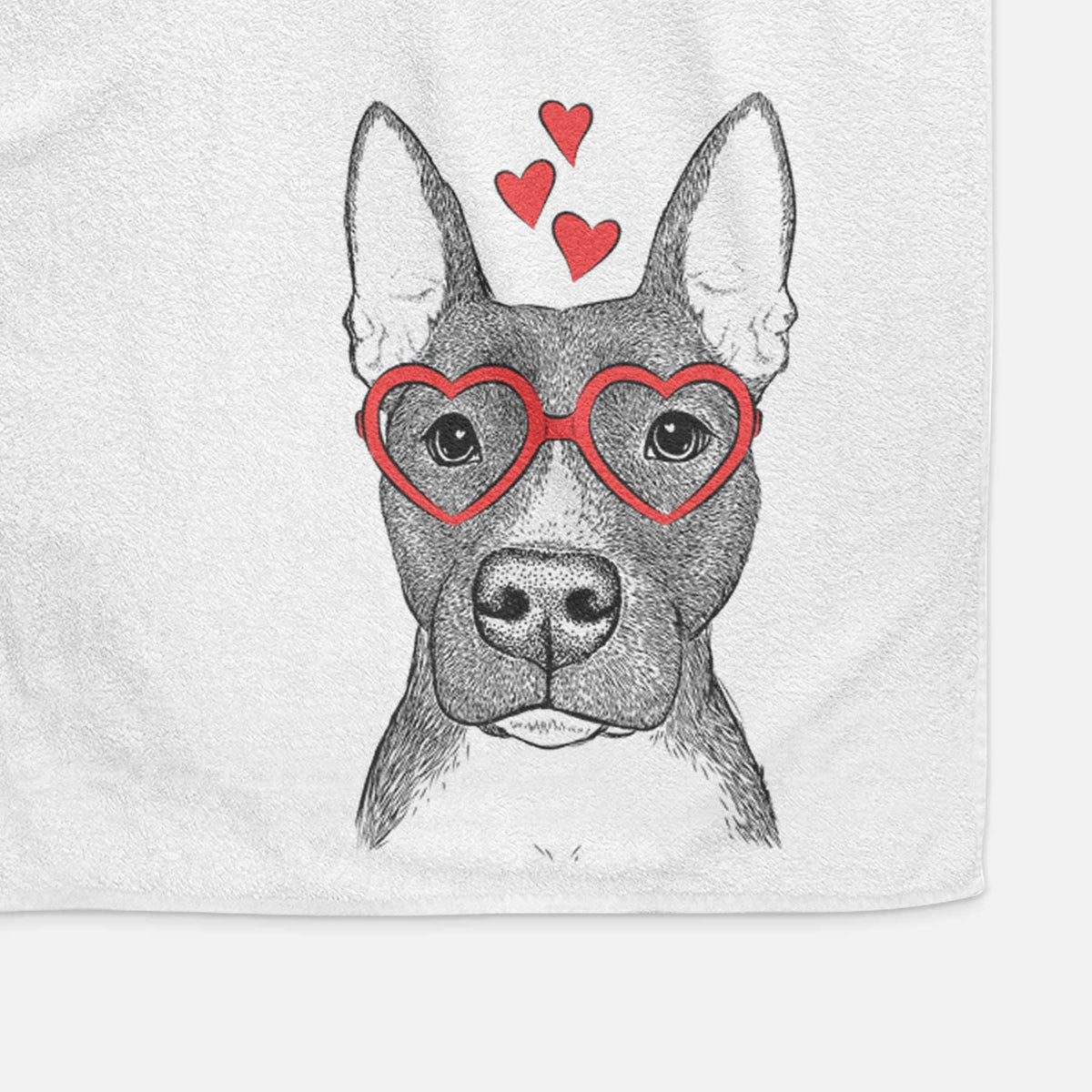 Violet the Pitbull Decorative Hand Towel