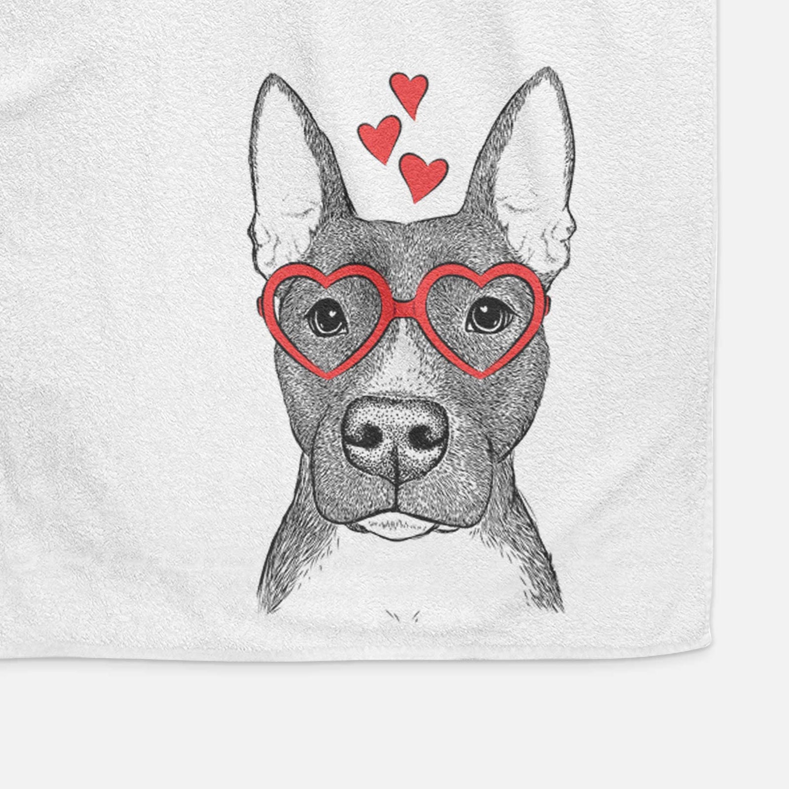 Violet the Pitbull Decorative Hand Towel