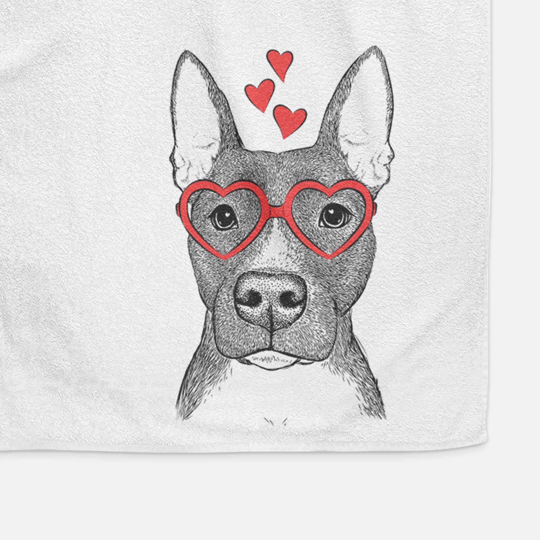 Violet the Pitbull Decorative Hand Towel