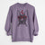 Valentine Violet the Pitbull - Unisex Pigment Dyed Crew Sweatshirt