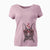 Valentine Violet the Pitbull - Women's V-neck Shirt