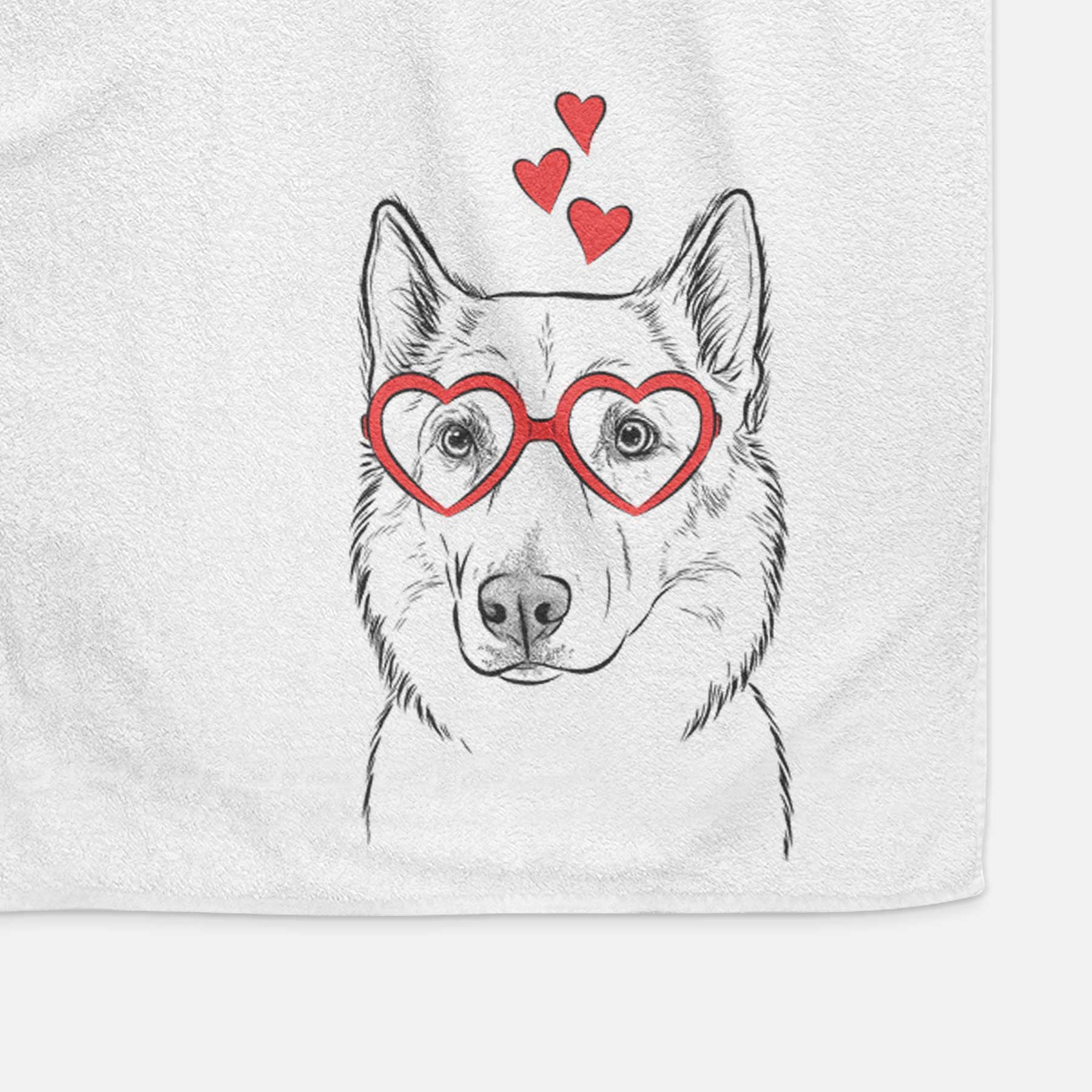 Vox the Siberian Husky Decorative Hand Towel