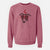 Valentine Vyncent the Greyhound - Unisex Pigment Dyed Crew Sweatshirt