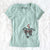 Valentine Vyncent the Greyhound - Women's V-neck Shirt