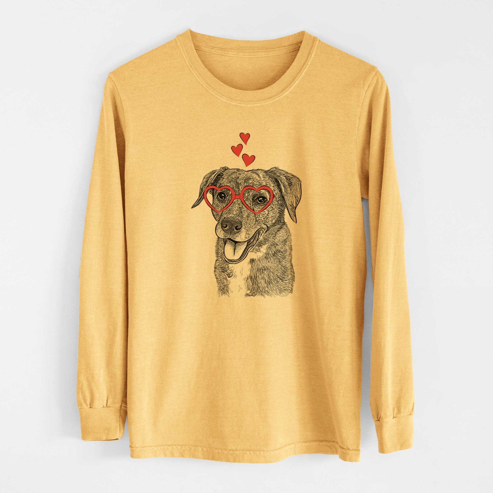 Valentine Wally the Mixed Breed - Heavyweight 100% Cotton Long Sleeve