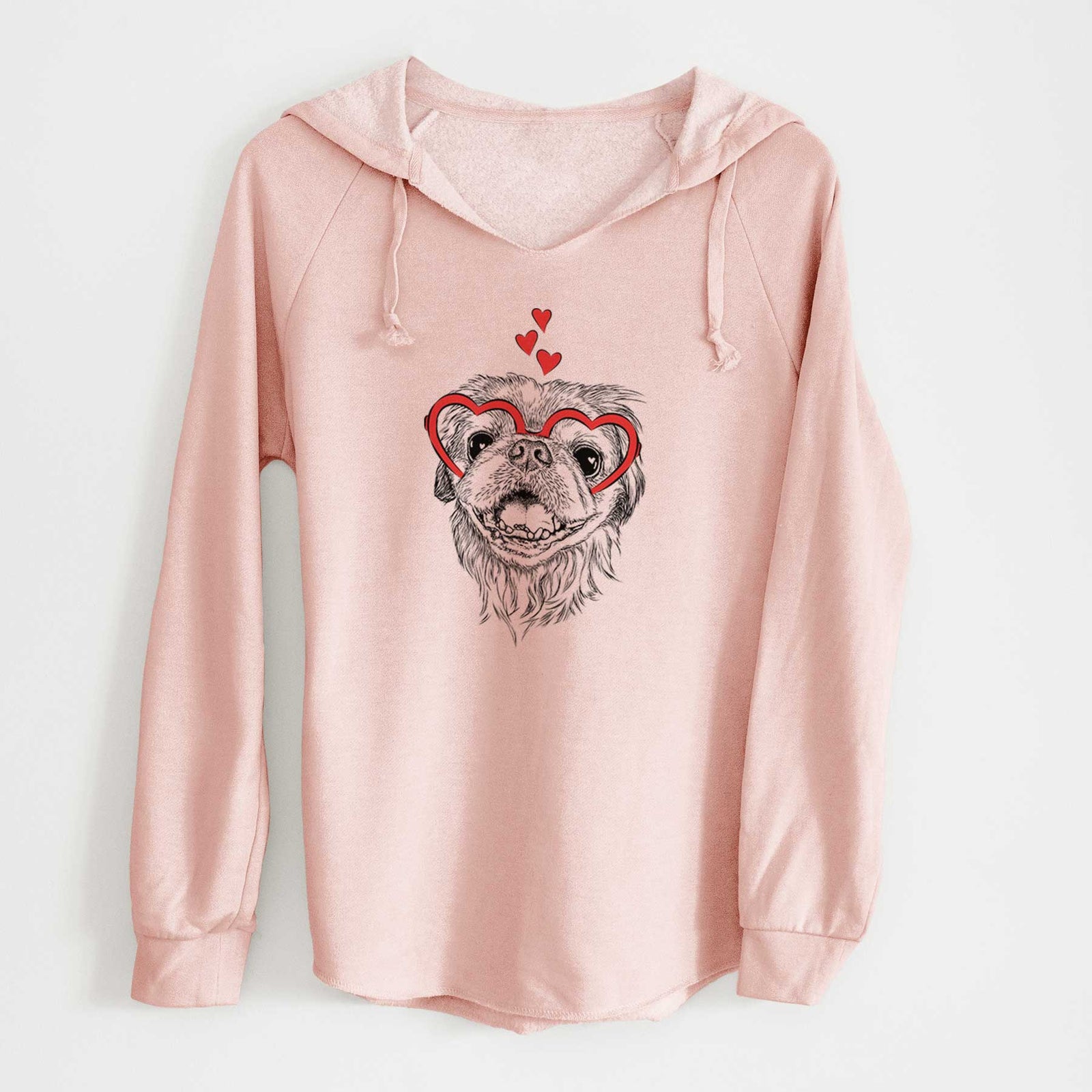 Valentine Wally the Pekingese - Cali Wave Hooded Sweatshirt