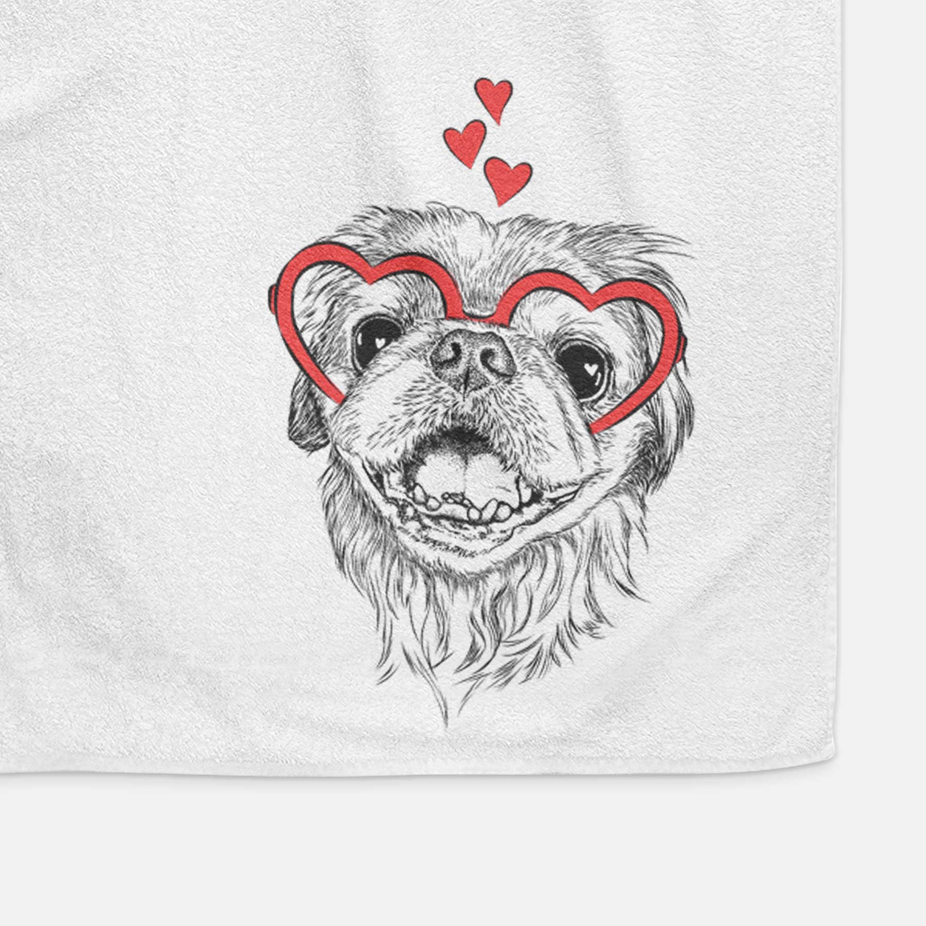 Wally the Pekingese Decorative Hand Towel