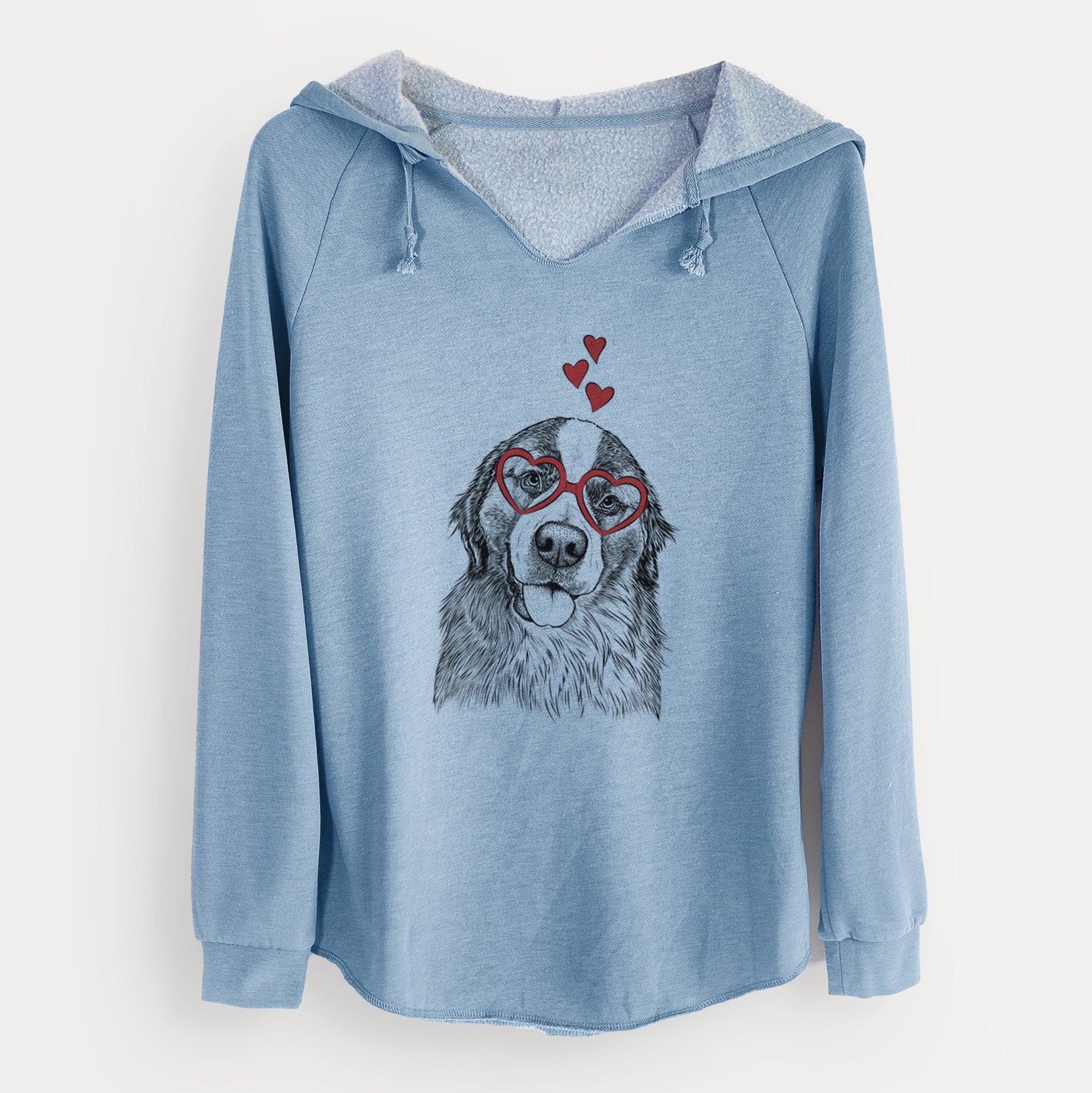 Valentine Walter the Bernese Mountain Dog Mix - Cali Wave Hooded Sweatshirt