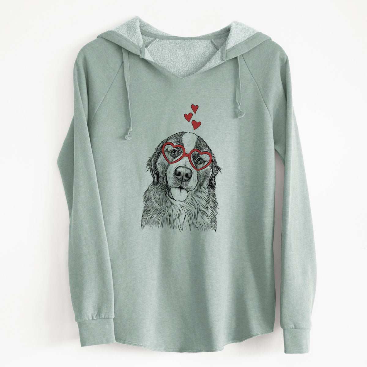 Valentine Walter the Bernese Mountain Dog Mix - Cali Wave Hooded Sweatshirt