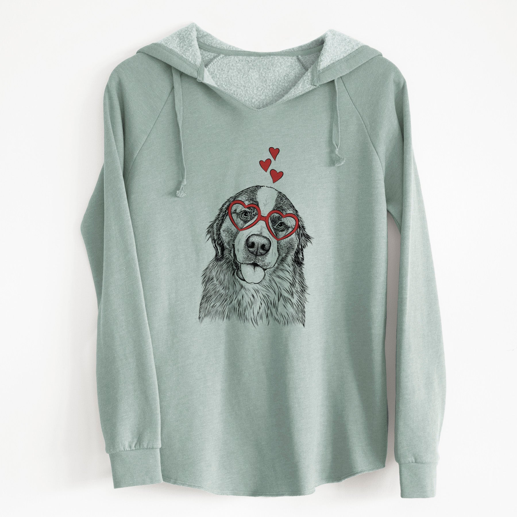 Valentine Walter the Bernese Mountain Dog Mix - Cali Wave Hooded Sweatshirt