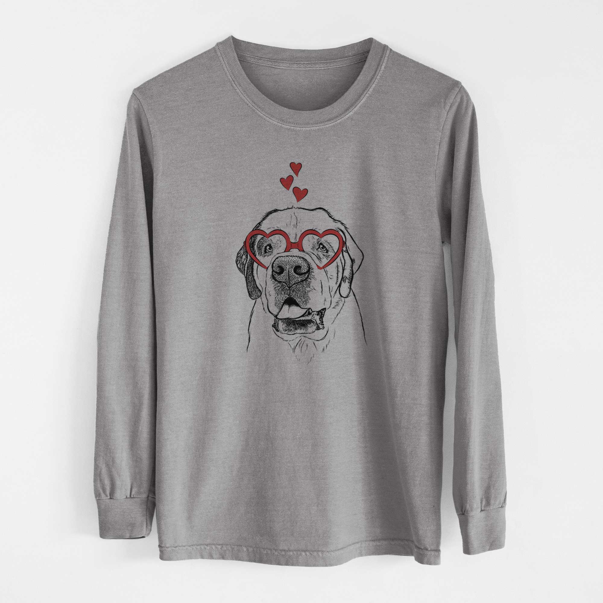 Valentine Wendy the Saint Bernard - Heavyweight 100% Cotton Long Sleeve