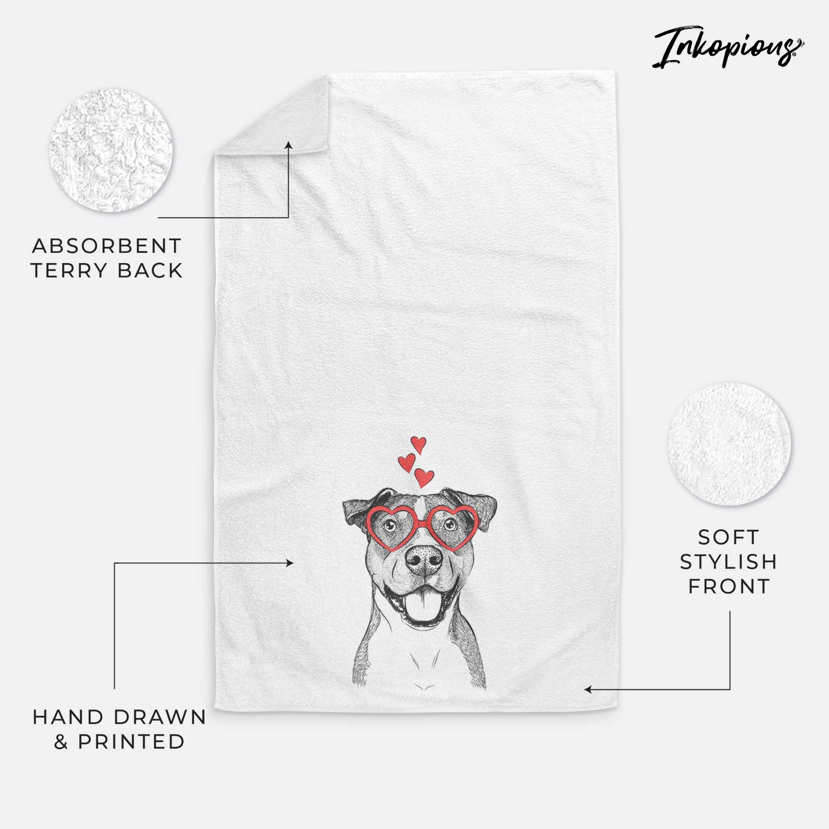 Wendy the Mixed Breed Decorative Hand Towel