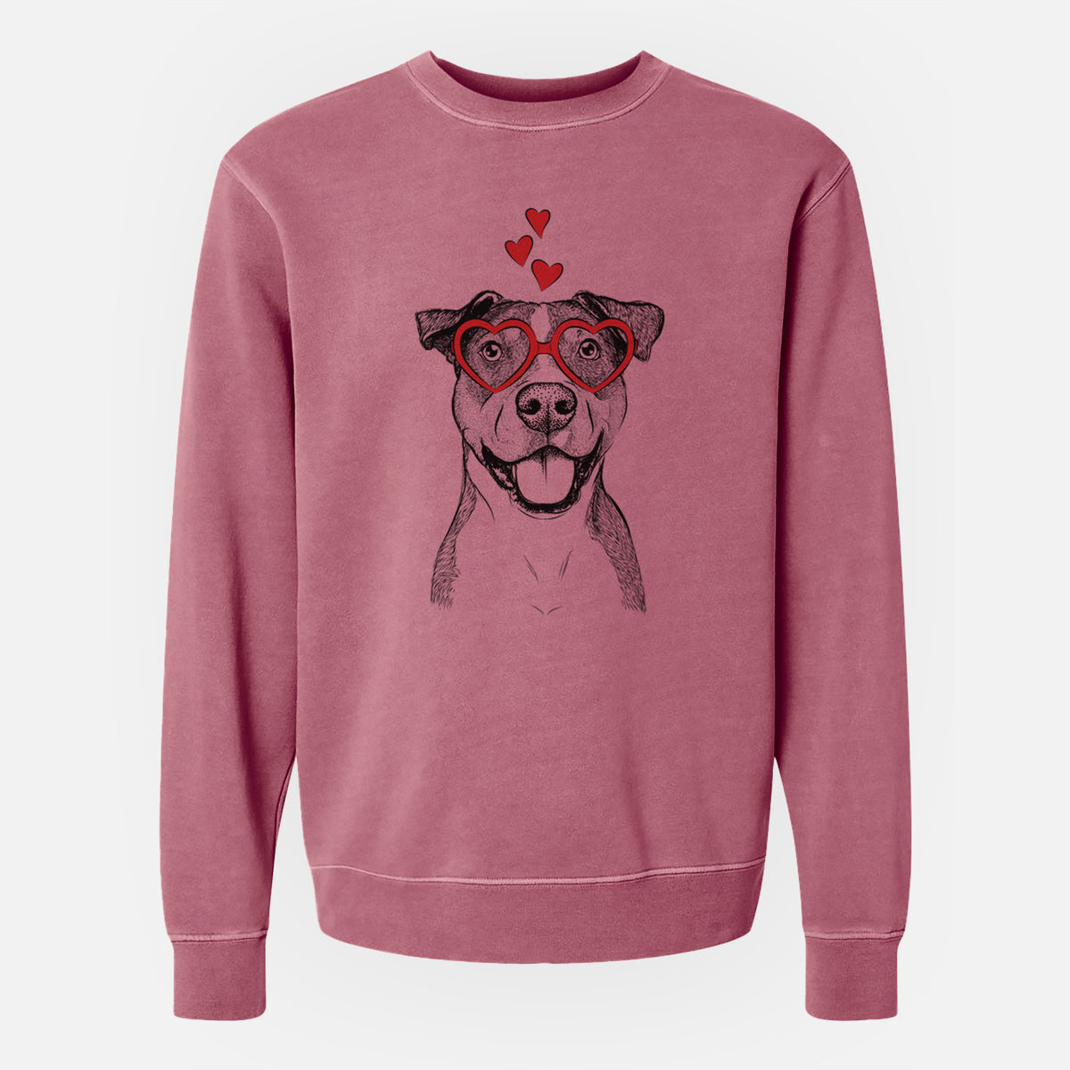 Valentine Wendy the Mixed Breed - Unisex Pigment Dyed Crew Sweatshirt