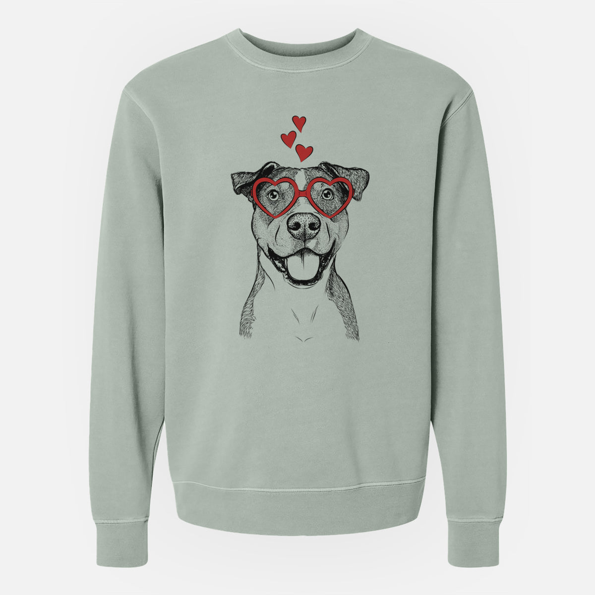 Valentine Wendy the Mixed Breed - Unisex Pigment Dyed Crew Sweatshirt