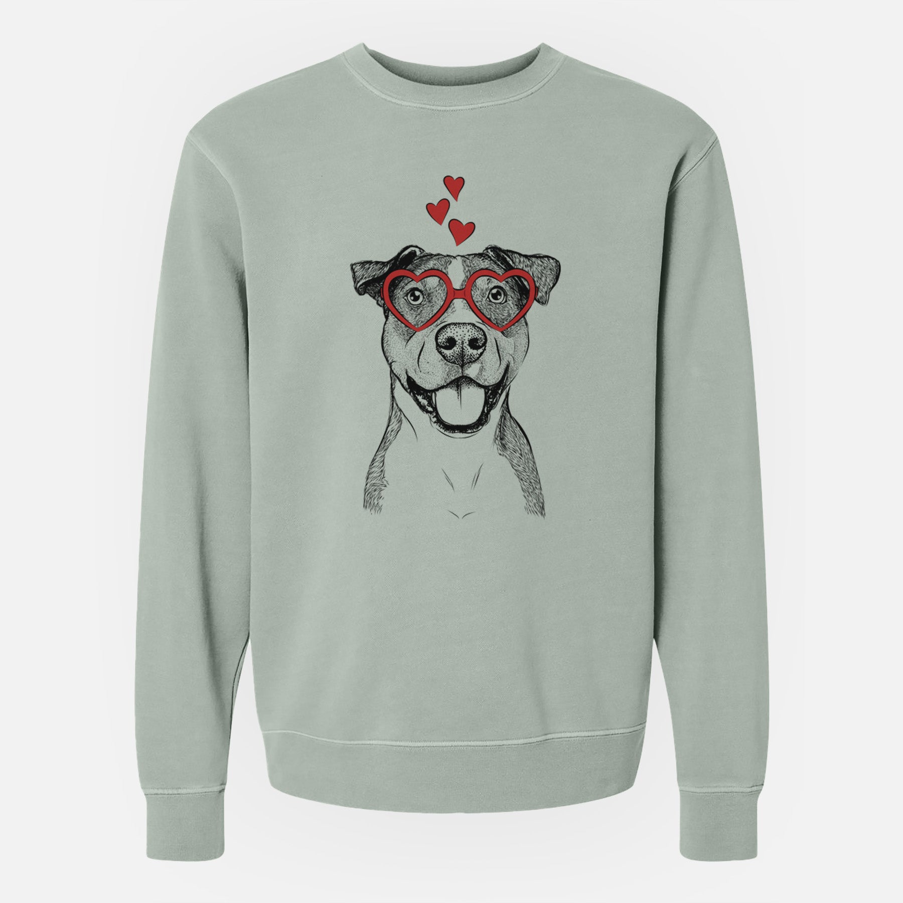 Valentine Wendy the Mixed Breed - Unisex Pigment Dyed Crew Sweatshirt