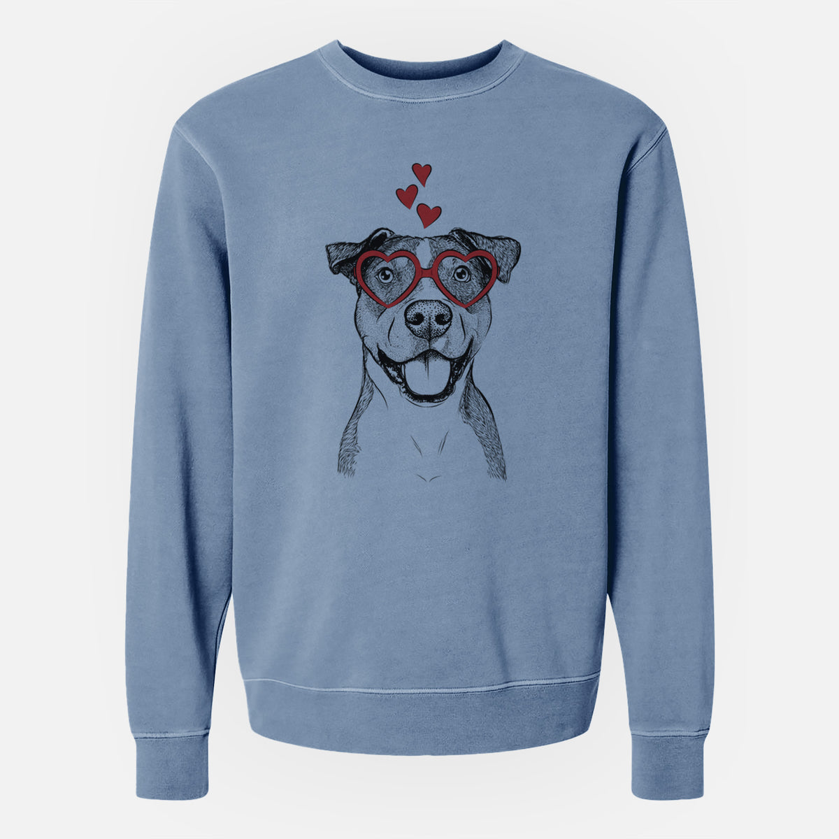 Valentine Wendy the Mixed Breed - Unisex Pigment Dyed Crew Sweatshirt