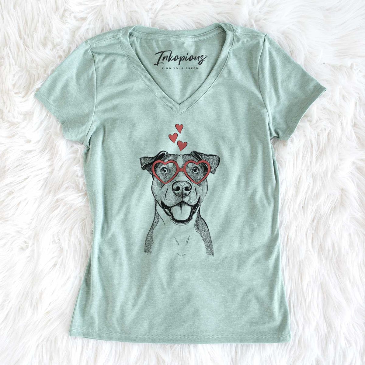 Valentine Wendy the Mixed Breed - Women's V-neck Shirt