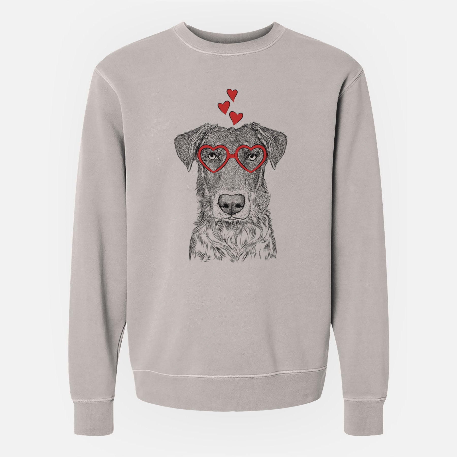 Valentine Wesson the Beauceron - Unisex Pigment Dyed Crew Sweatshirt