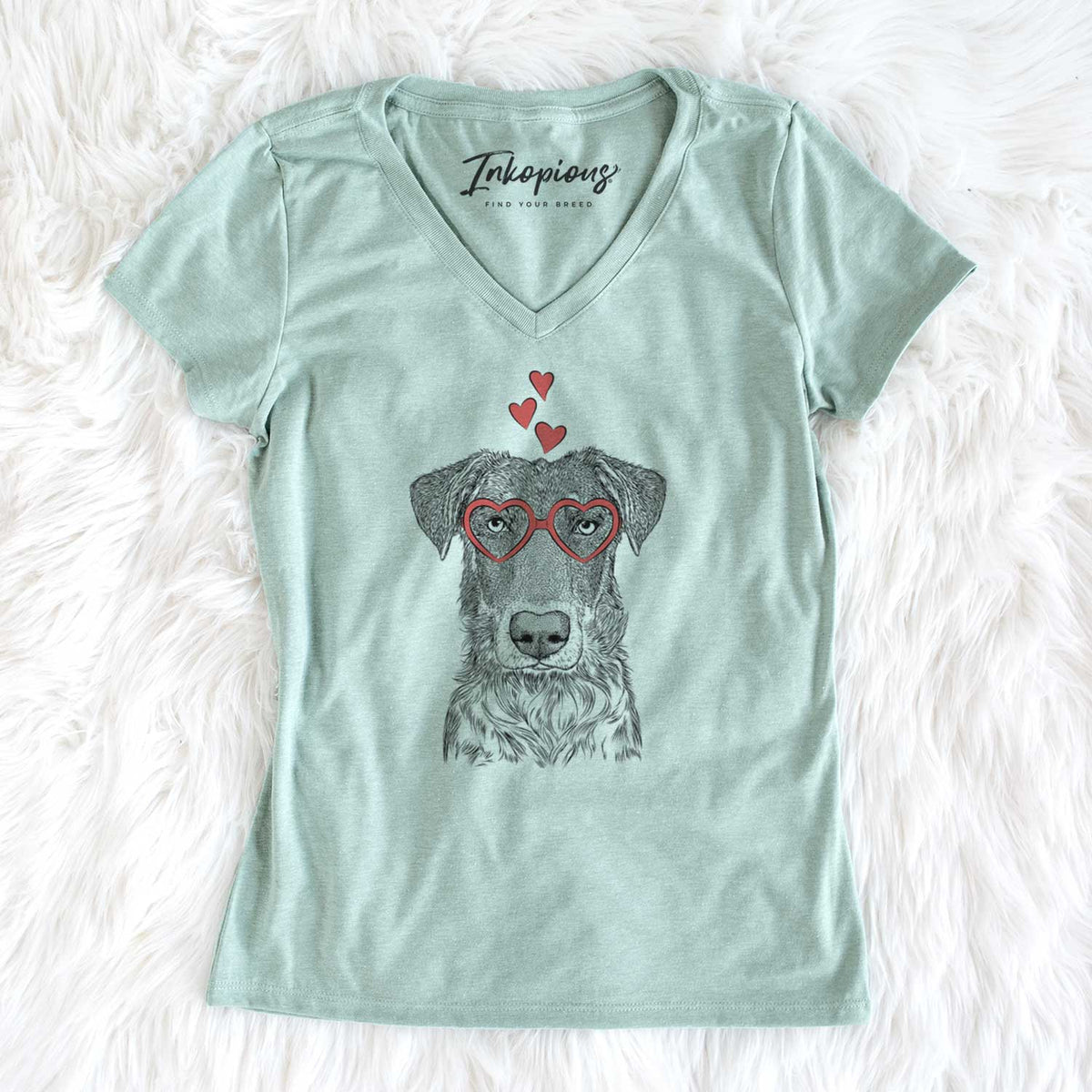 Valentine Wesson the Beauceron - Women's V-neck Shirt